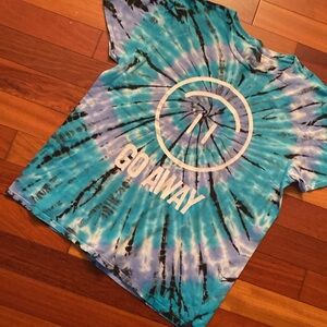 Hot Topic Tie Dye Go Away T-shirt size Large tee